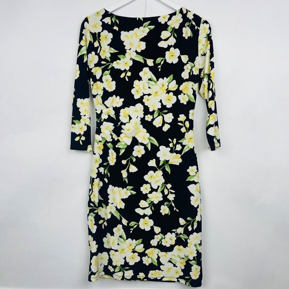 Lauren Ralph Lauren Floral Print Sheath Dress Size 6 - Picture 9 of 12